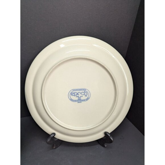 Epoch Cool Sea 5001 Korea 34471 Replacement 10 1/2 Inch Dinner Plate Lot of 2 - Picture 6 of 8